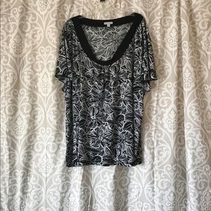 Fashion Bug black and white flower print top